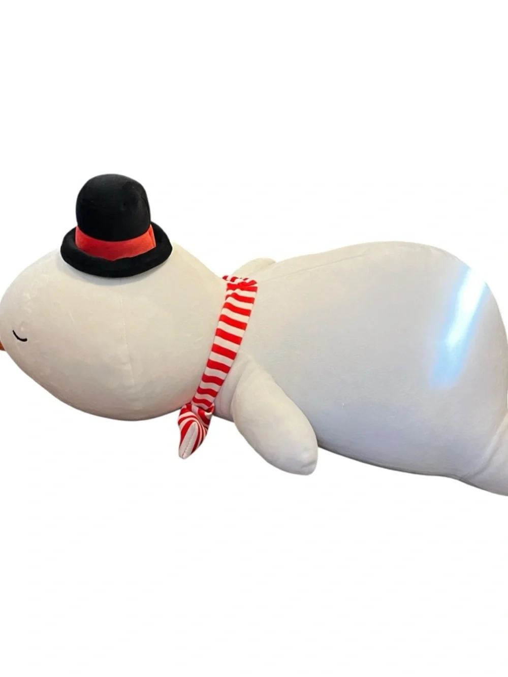 Pillowfort Holiday Snowman Weighted Plush Kids' Throw Pillow Christmas sensory